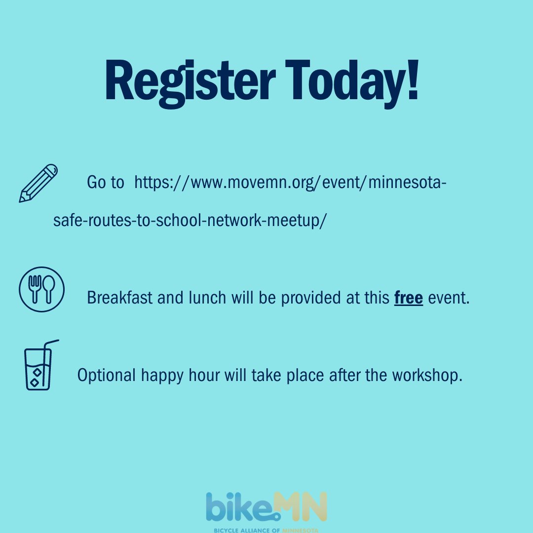 BikeMN's tweet photo. Walk Wise, Arrive Alive! 👍 🛣️ 🚸
Learn all about Safe Routes to School at our upcoming Summer Meet Up! See you there.
#MNDOH
#MNDOT
#BikeMN
#MoveMN https://t.co/ulJPSp4Rkn