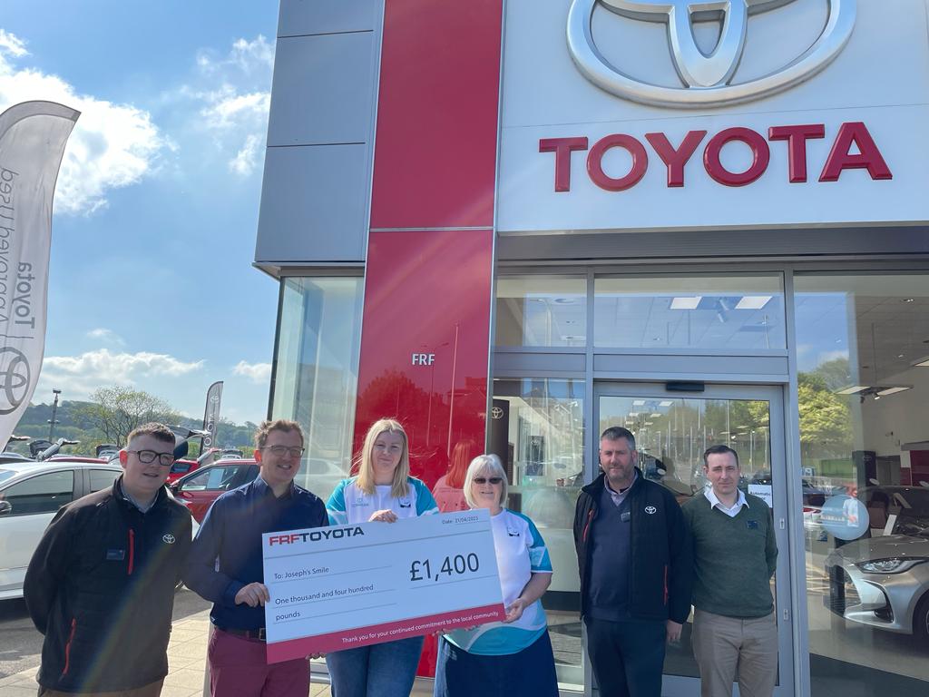 Thank you so much to @frftoyota Carmarthen for this generous donation & to all who kindly nominated our charity to receive it. Your support is invaluable to us. This will make a huge difference to the children we support, thank you all so much  💚 
josephssmile.org