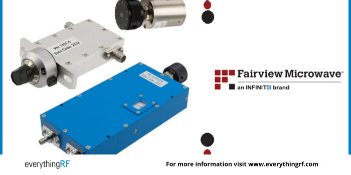#FairviewMicrowave Now Offering Variable Phase Shifters, Continuously Variable Attenuators and Step Attenuators

Read More: ow.ly/XI0950Omv5p

#microwave #attenuators #microwave #variable #step #phaseshifters #attenuation #transmission #industry #innovation @Fairview_Micro