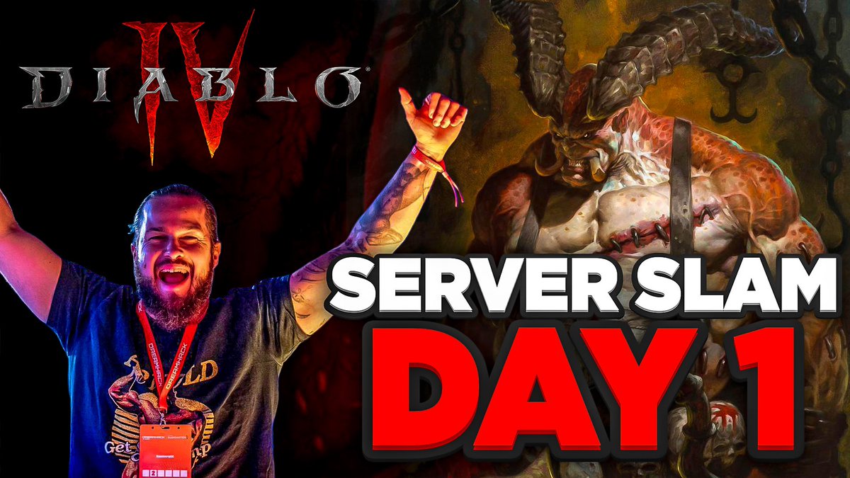 Leeeet’s go! We are live and ready for D4 Server Slam!!! twitch.tv/ramberggg