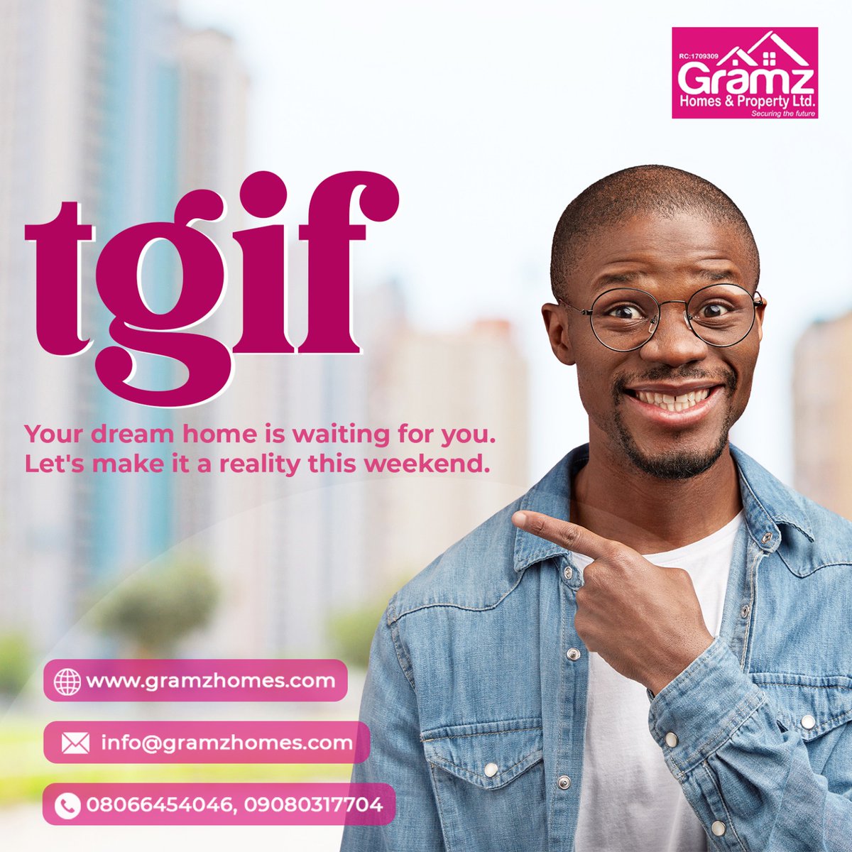 AndGramz's tweet photo. Why not make your weekend count by doing something significant?🤔
You deserve your dream home, that's why we are here for you!😃

#tgifvibes 
#GramzHomes 
#RealEstate
 #AffordableHousing https://t.co/2UebU6vcd0