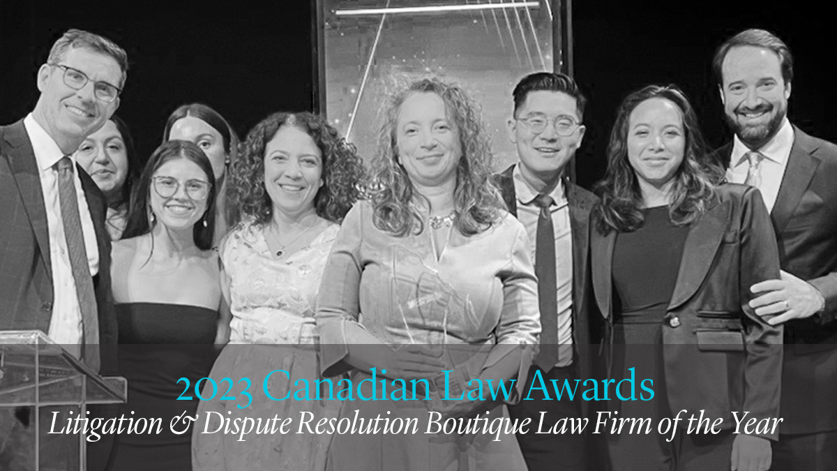 LencznerSlaght's tweet photo. For the fourth year in a row, Lenczner Slaght is proud to be recognized for its excellence in advocacy at the #LawAwardsCA! Congratulations to every single member of our firm who contribute to our success every day! – https://t.co/rUqWtz1ayZ https://t.co/sdO0LO2ZS7