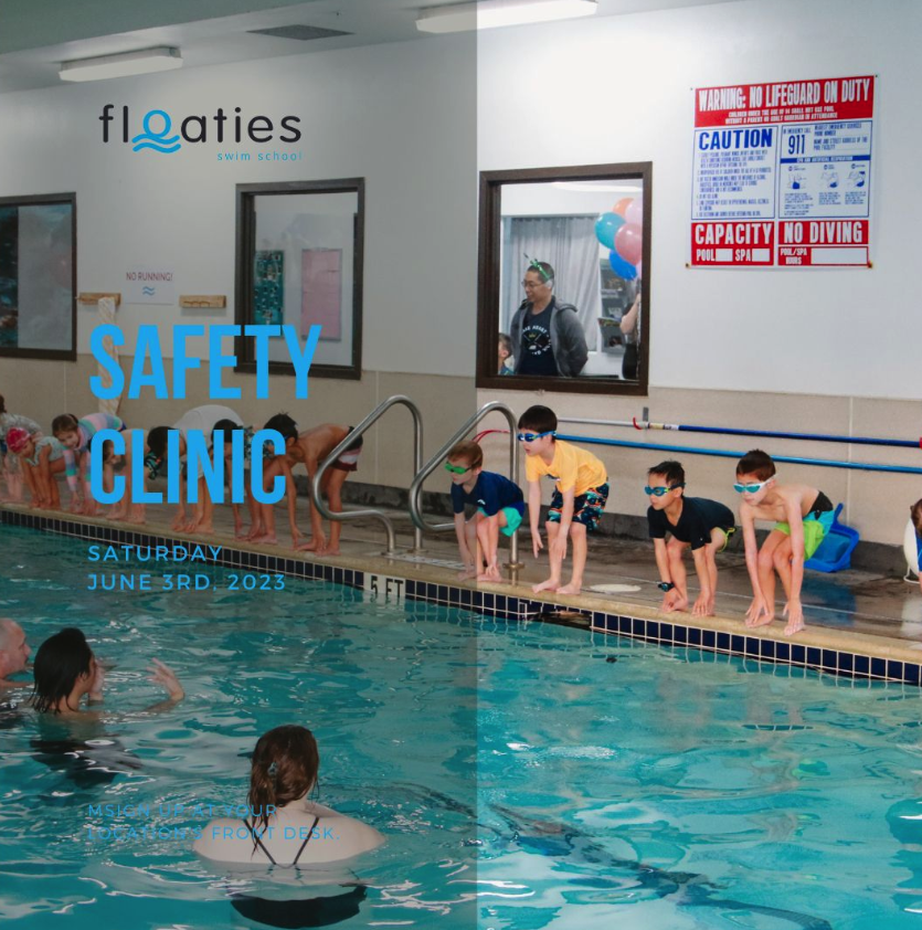 floaties's tweet image. Floaties to  host an annual Safety Clinic to learn and practice more in depth Safety Skills. ​​​​​​​June 3, 2023

Sign up before space fills up, through our front desk. ​​​​​​​​

#drownalliance #5layersofprotection
#layersofprotection #swimming #swimclasses
#pool