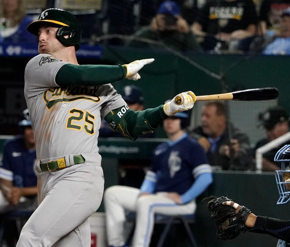 MLB_Math's tweet image. May 12 OVOA standings: 

1. Ronald Acuña Jr.: 57.179
2. Brent Rooker: 51.62
3. Sean Murphy: 39.562
4. Yandy Díaz: 37.974
5. Matt Chapman: 37.024
6. Wander Franco: 35.701
7. Jarren Duran: 34.118
8. James Outman: 33.954
9. Paul Goldschmidt: 33.598
10. Brandon Marsh: 33.361