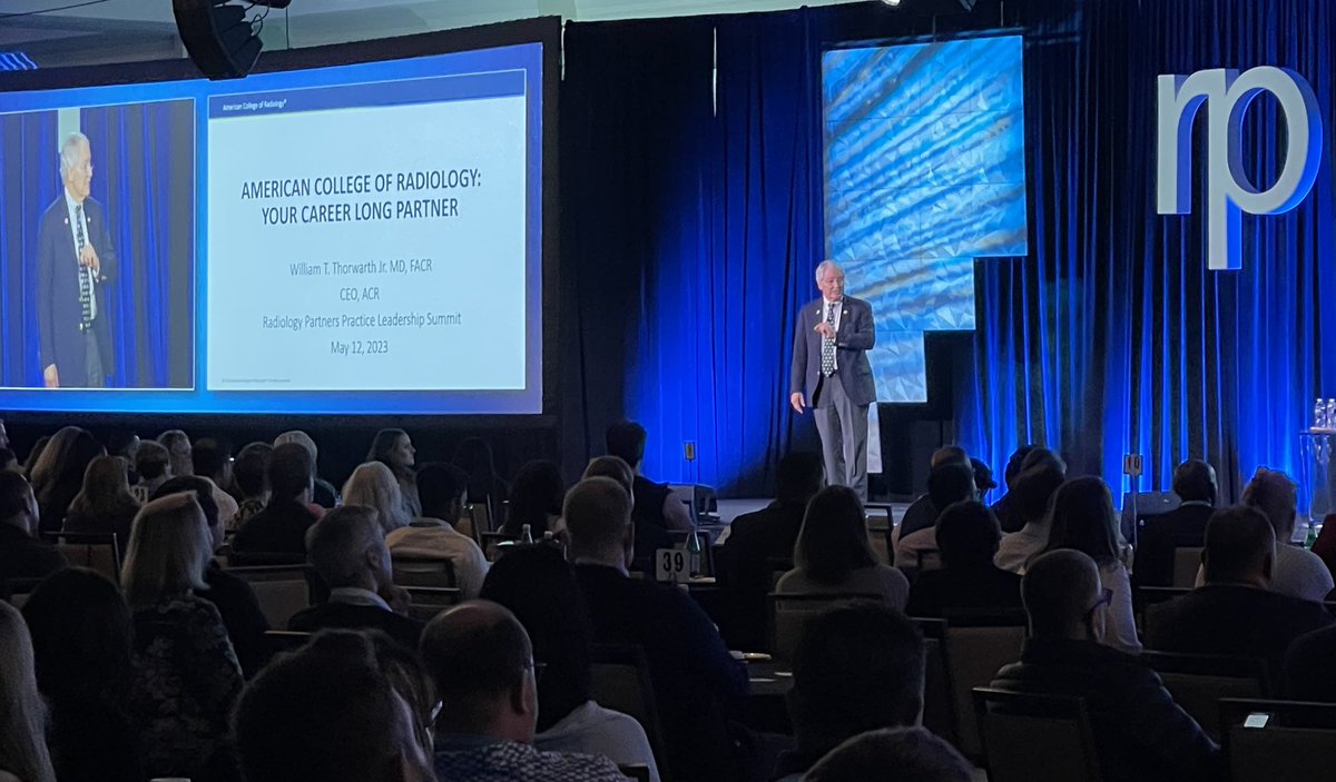 Krishna Nallamshetty, MD, FACR (@knallammd) on Twitter photo Proud to have <a href="/RadiologyACR/">American College of Radiology</a>’s Dr. Bill Thornworth at <a href="/Rad_Partners/">Radiology Partners</a> 2023 Practice Leadership Summit to share all the great work that the ACR is doing to support our specialty and our #radiologists. Together we can make an impact!
#transformingradiology #RPPLS #radiology #radres Proud to have <a href="/RadiologyACR/">American College of Radiology</a>’s Dr. Bill Thornworth at <a href="/Rad_Partners/">Radiology Partners</a> 2023 Practice Leadership Summit to share all the great work that the ACR is doing to support our specialty and our #radiologists. Together we can make an impact!
#transformingradiology #RPPLS #radiology #radres