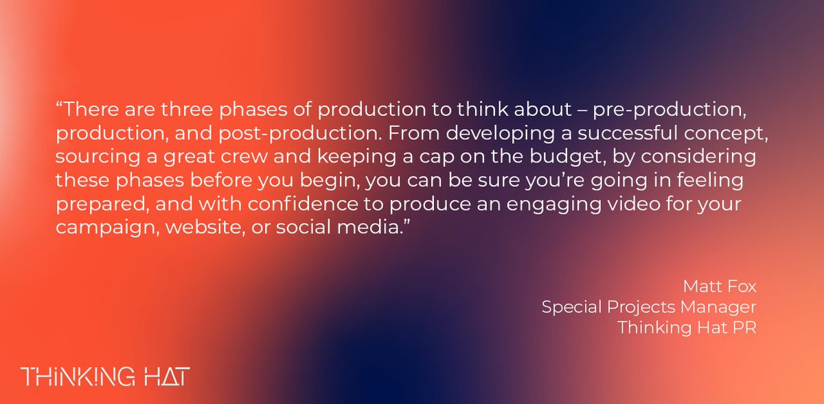 📢 New Big Thinkers Blog 📢

Our in-house producer <a href="/MattFoxTV/">mattfoxtv</a> is sharing top tips for planning a great video shoot. 

Matt breaks down the pre-production, production, and post-production phases to help you create engaging 🎥 video content.

Read more 🔗 ow.ly/clnn50OmMTX