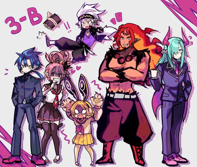class 3-B as shown in the ending for ch11 #disgaea5