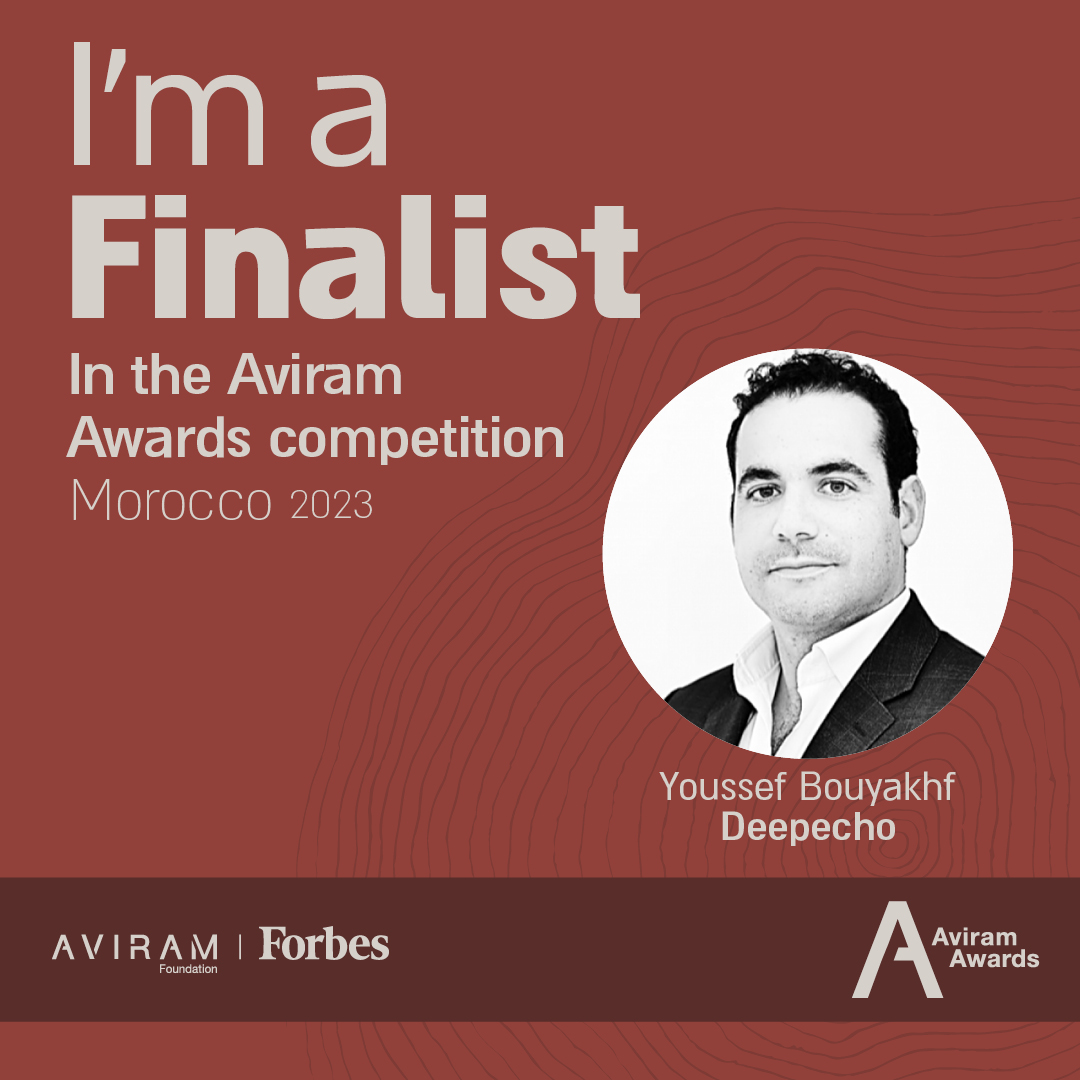 Forbes's tweet photo. Forbes and the Aviram Foundation are excited to welcome finalist, @Deepecho_AI  for the #AviramAwards Competition in Morocco on 5/16. https://t.co/hwLOlh5X7q https://t.co/eN0wHWxH1H