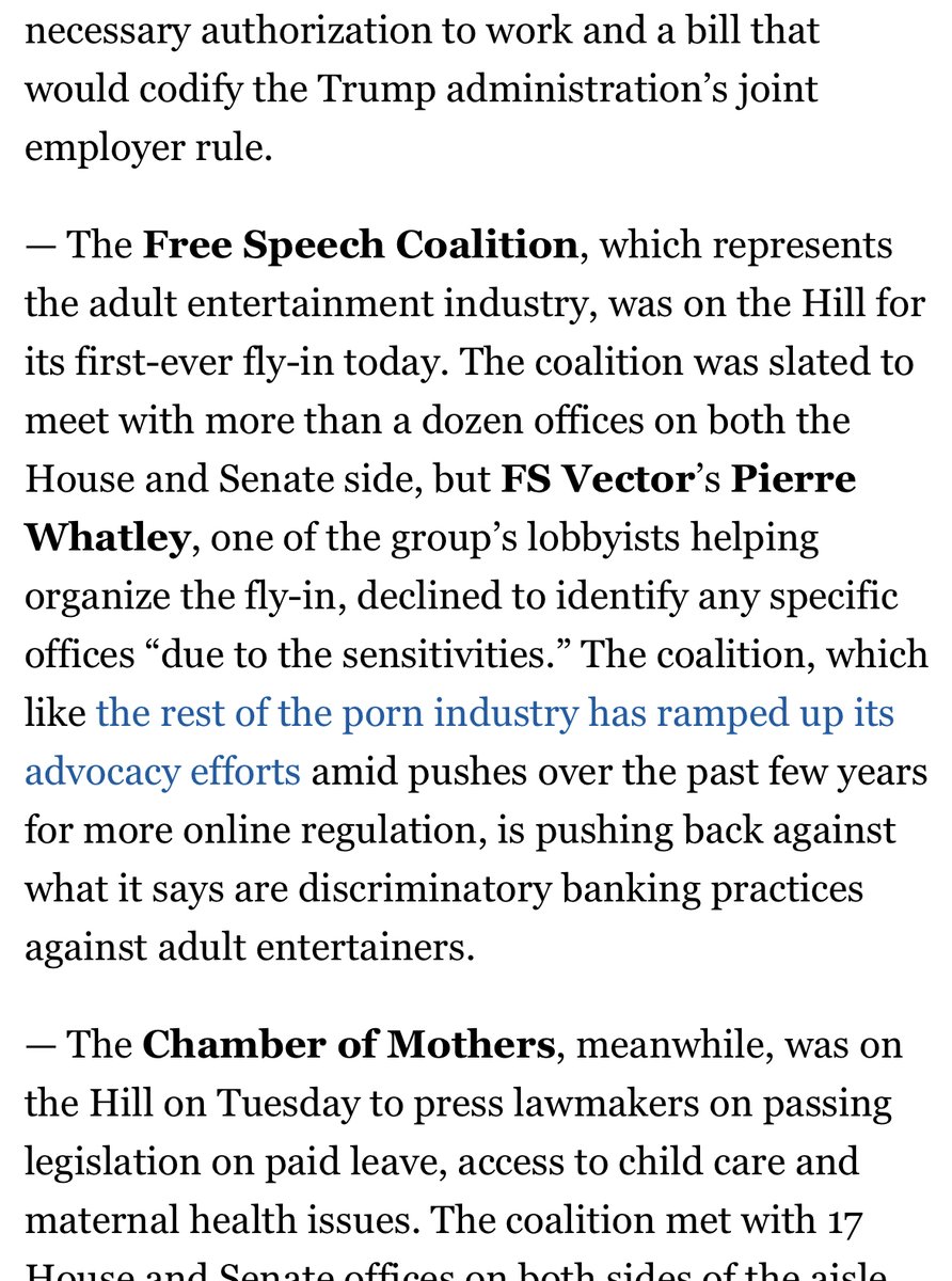 Incredible work by @FSCArmy members like @AlisonBodenFSC @mikestabile @iamfivestar @alanaevansxxx @SinnamonLove @allieeveknox @thongria @segpay @SpankChain @jessicavanmeir @ameensol @MintStarsReal @MrsKellyPierce fighting for the rights of our workers and businesses!