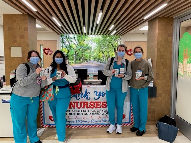 MountSinaiPeds's tweet photo. “Thanks a Latte” was the theme of #NursesWeek2023 at Mount Sinai Kravis Children’s Hospital ☕️🩺❤️ As we wrap up this appreciation week, we extend our gratitude to all of our incredible nurses and remind them that we are thankful for them every single day!
#MountSinaiNurses https://t.co/nOq4g04d4r