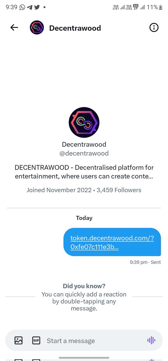 Padman_vikas's tweet photo. @CryptoKing4Ever @decentrawood Follow and RT https://t.co/6xJLggea7P