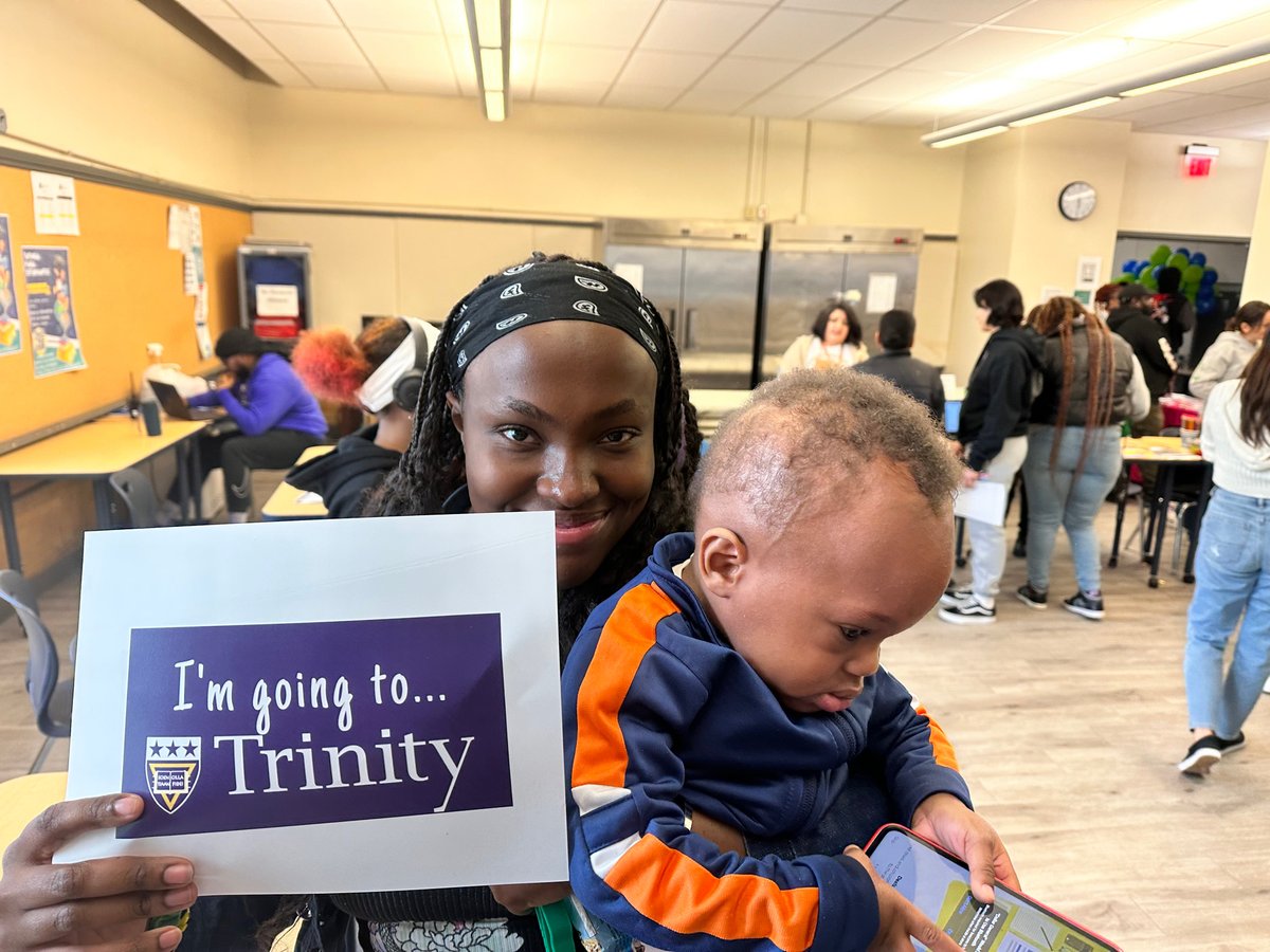 TrinityDCAdmit's tweet photo. Congratulations are in order! 

More students @RooseveltSTAY have made the decision to attend @TrinityDC in the fall. Excited to be welcoming such deserving students to #TrinityDC https://t.co/kAgI6sHhwG