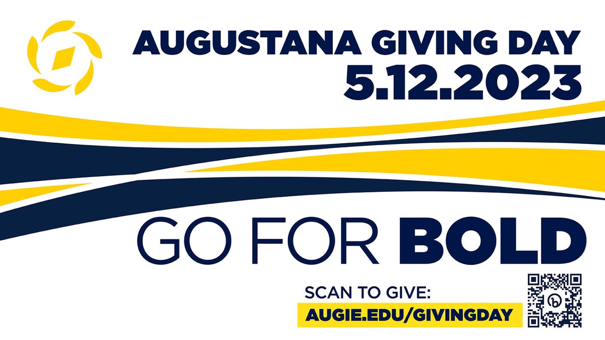 Augustana's biggest, 𝗕𝗢𝗟𝗗est, single-day fundraising event of the year ⚔️

Go for Bold ➡️ augie.edu/GivingDay

#GoForBold | #WeAreAU | #BuildingChampions