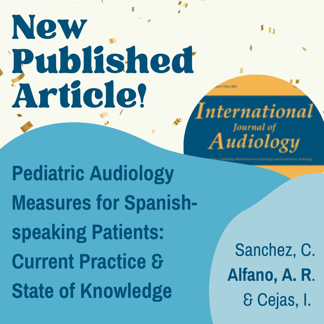 heldresearchlab's tweet photo. New article hot off the press! Check out Dr. Alfano's newest publication on our website or the link below. Congrats! 
https://t.co/SiWpZfjPC8
#SLP #CSD #csdresearch #dhh #bilingual #audiology #FIU https://t.co/iJV5i9Crdi