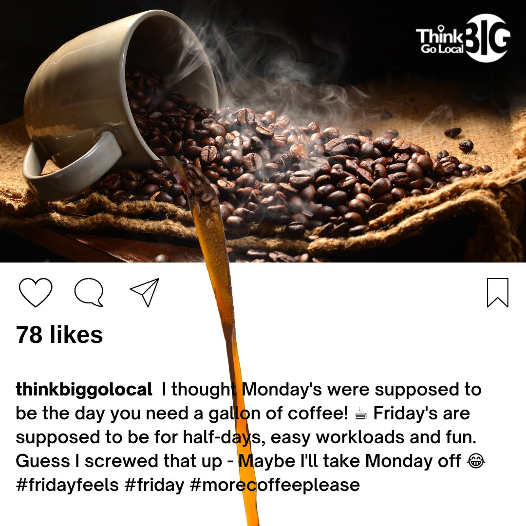 ThinkBigGoLocal's tweet photo. I'm just going to leave this here for anyone that can relate...  

☕️ Drop a comment if you'd like to grab a cup of coffee together soon! (just saying that is already changing my attitude!, lol) https://t.co/SVrbeojABK