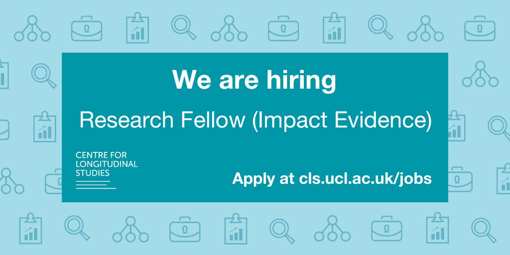 📢JOB ALERT! We’re looking for a #quant & #qual #ResearchFellow to investigate the impact of the CLS cohorts on science, policy & practice Great opportunity for someone with an interest in research impact and science communication 📅Deadline: 4 June 🔗bit.ly/42vrulf