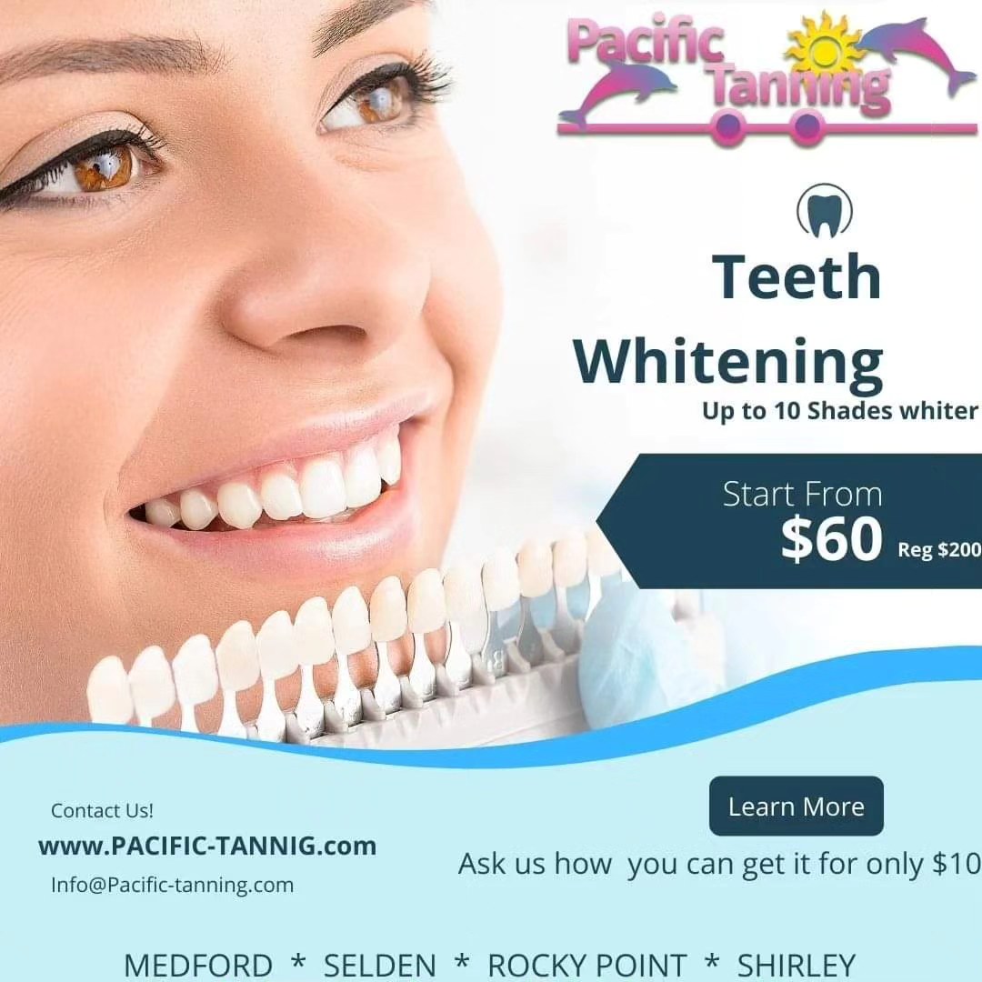pacifictanning1's tweet image. Teeth whitening only $60. Reg $200.

pacific-tanning.com
Book your appointments today.

#pacifictanning #Teethwhitening
#bestsalon
#seldenny
#rockypointny
#Medfordny
#Shirleyny
#pt
#suffolkny #Suffolkcounty #longisland
#longislandny