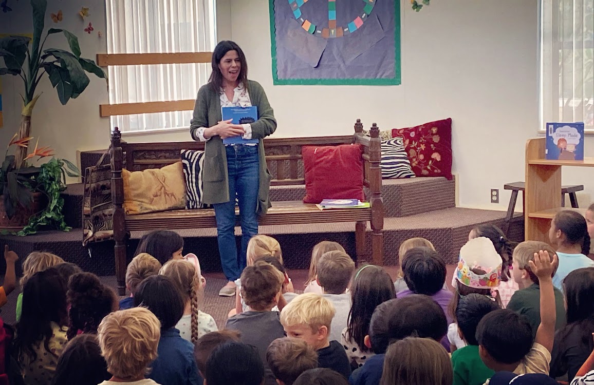 LangRanchElem's tweet photo. Author @SariKarplus  visited Lang Ranch today to read and answer questions on her latest @Robotastic book, Sleep Mode, for wellness week. #LangRanchReads https://t.co/m0CWAquTIJ
