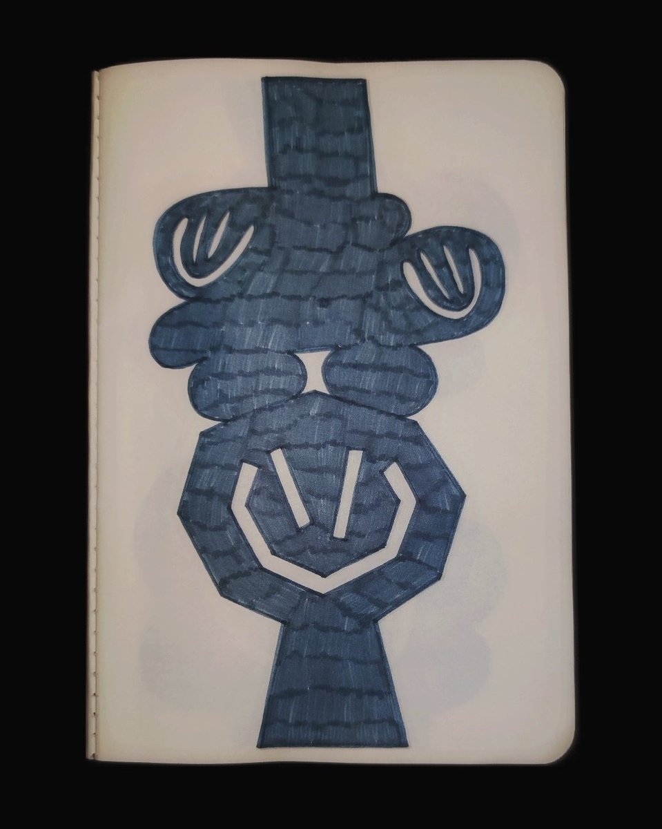 "blue"

Blue felt-tip pen on 70 g/m² paper
A5