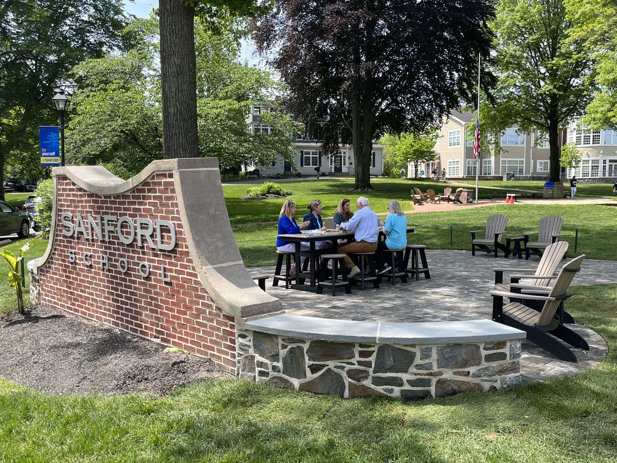 New and improved War Memorial - project completed by our Sanford Buildings and Grounds crew. What a team and what a campus! #Sanford2023