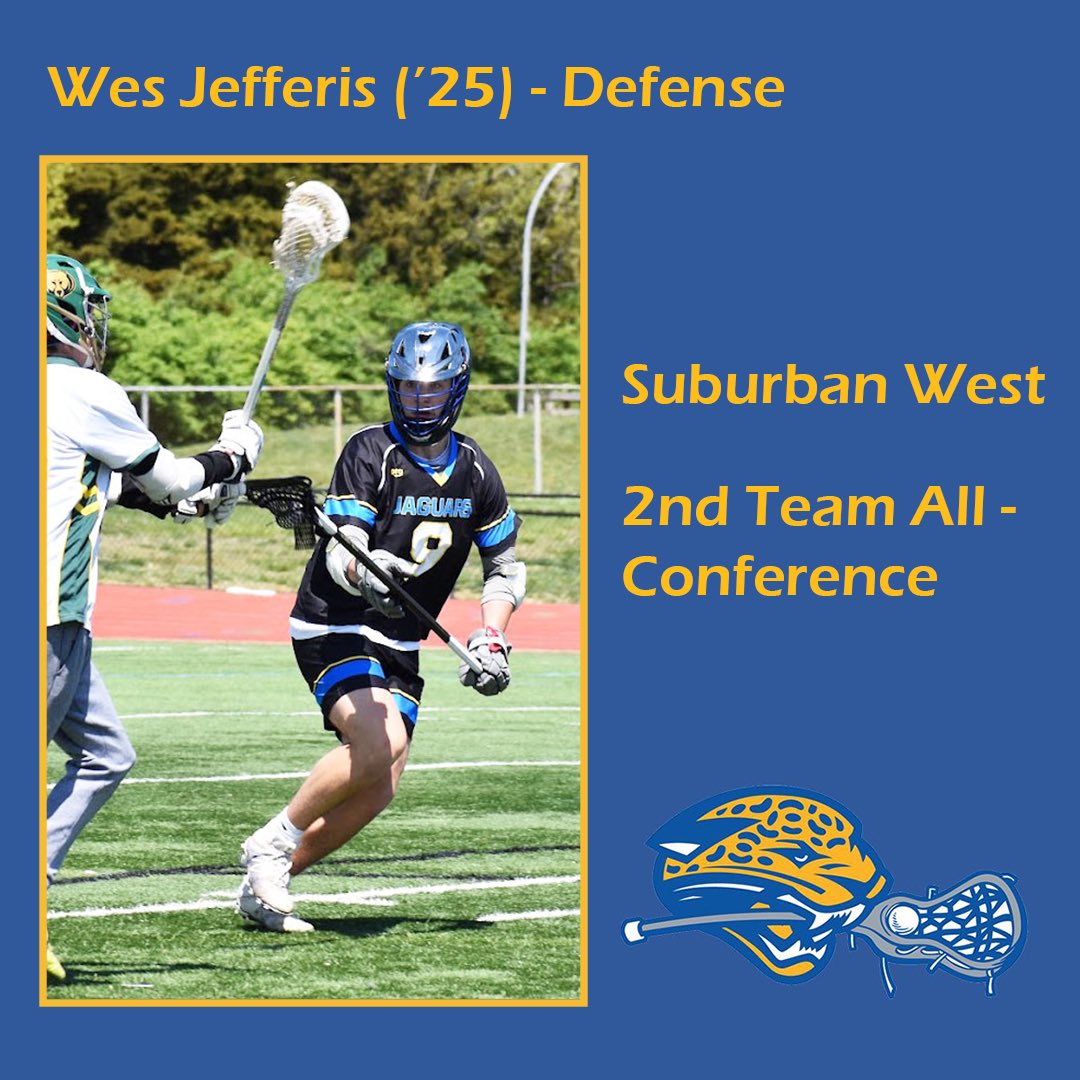 🚨All -Conference Alert🚨 : 

Suburban West 2nd Team 
Wes Jefferis (‘25) - Defense 

#SubWest #GoJags 

<a href="/JaguarAthletics/">Seckman Athletics/Activities 🐆</a> <a href="/SeckmanHigh/">Seckman High School</a>