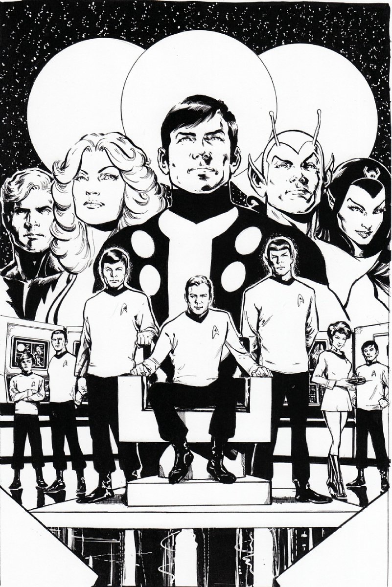 Em algum lugar do Futuro... by PHIL JIMENEZ!

#PhilJimenez #StarTrek #JornadaNasEstrelas #LegionOfSuperHeroes #LegiãoDosSuperHerois #crossover #dccomics