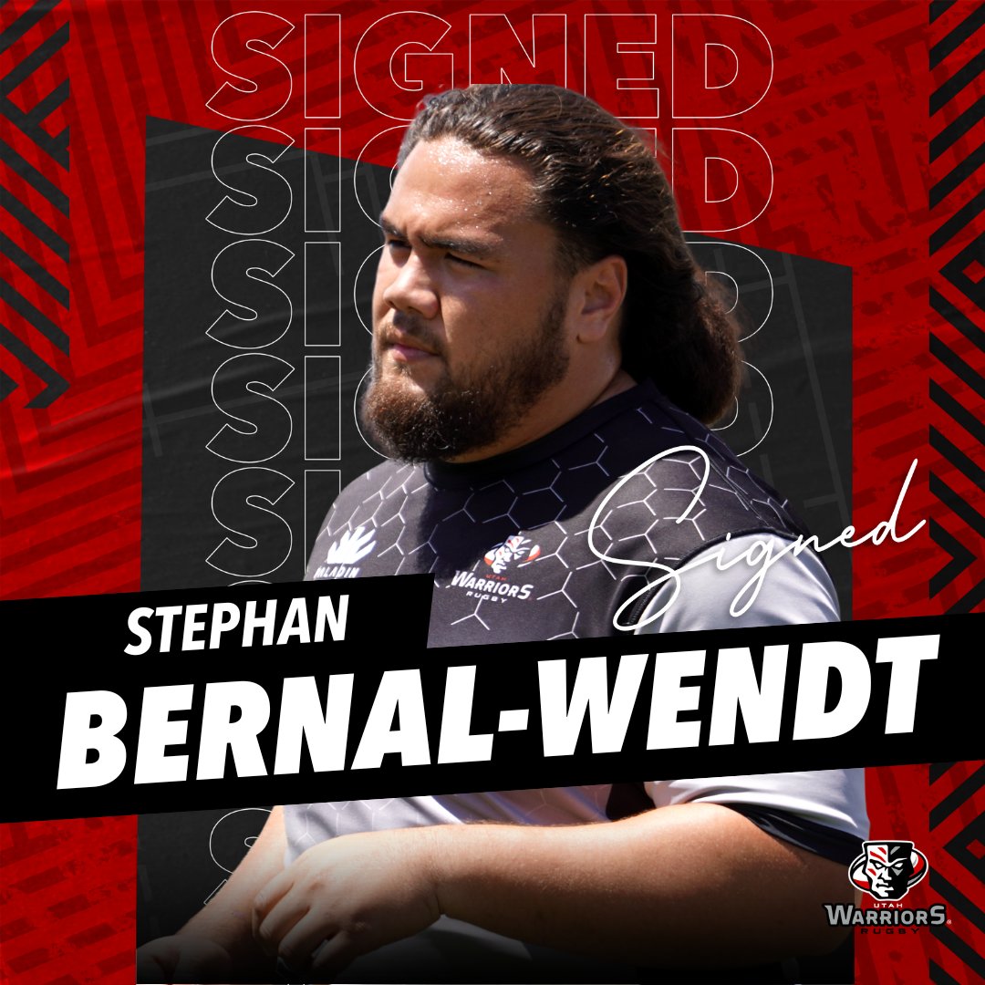 utwarriorsrugby's tweet photo. We have signed free agent Prop, Stephan Bernal-Wendt.

Welcome to Utah, Stephan!

#ForTheNation https://t.co/uOJqwWPhPt