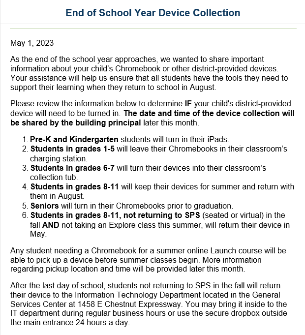 CHS Library tweet media