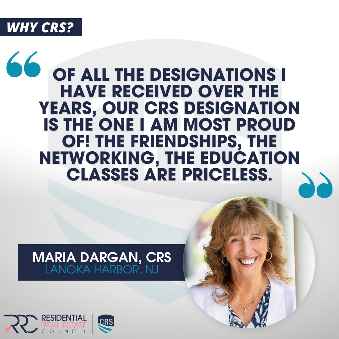 ThisIsRRC's tweet photo. When you become a CRS, you enhance your knowledge, skills and network to better serve your clients!✨ #SayYesToCRS #WeAreCRS #ThisIsRRC https://t.co/l3R4WUqaq9
