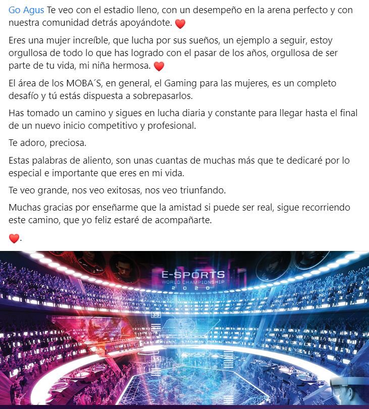 Esports21ax's tweet photo. Ayer volví a vivir una situación de acoso y Hoy desperté con un mensaje súper motivador en mi facebook Gaming, se los comparto, gracias por motivarme cada día y hacerme mejor persona y jugadora ✨🤍

#gaming #esports #honorofkings #hokbr #soloq #team #mobas https://t.co/Rpi7kDzdCq