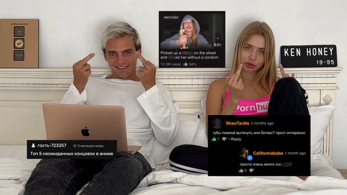 Видео, где мы с Californiababe читаем ваши комментарии тут! New video on my YouTube channel where I read<a href="/tag/xhamster"class="tags"><span>#xhamster</span></a>