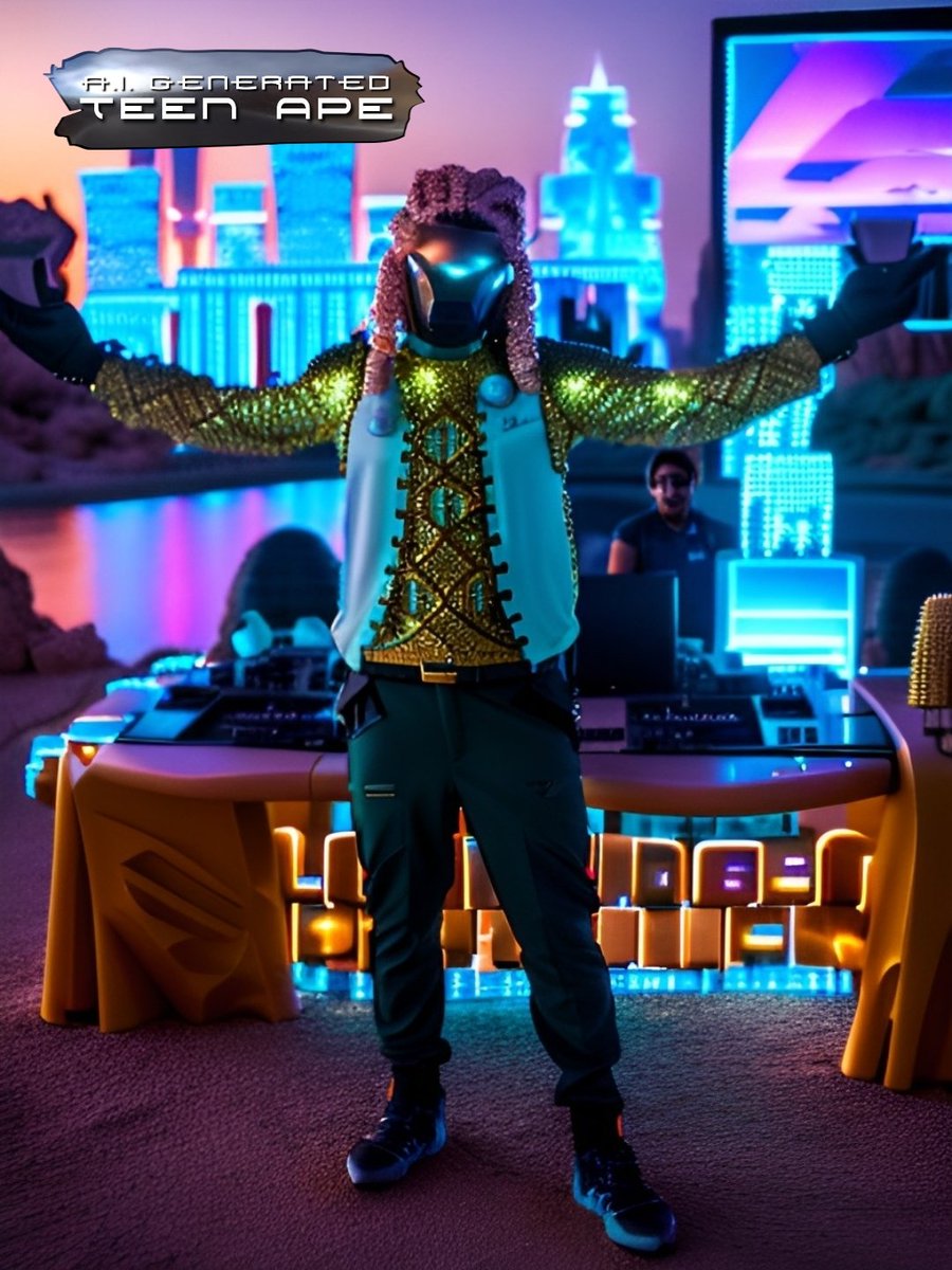 A.I. Generated Teen Ape
#TeenApe #AI #AIArt #LBP #LowBudgetPictures #ArtificialIntelligence #TeenApeGang #TeenApeSquad #TeenApeCrew <a href="/Teen_Ape/">Teen Ape</a>