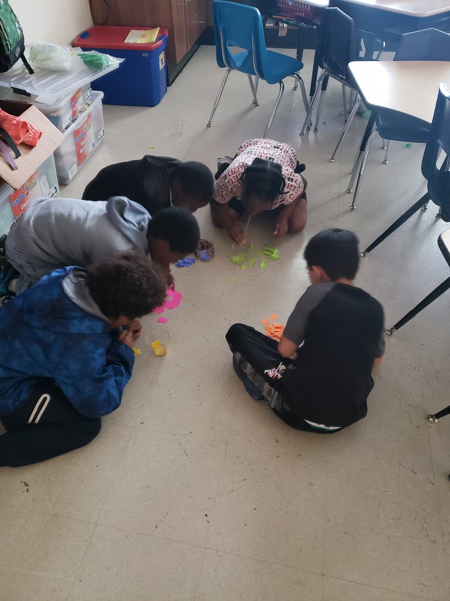Belair_Library's tweet photo. It was a win for this team building activity! Students had to use a straw in order to be the team to get all confetti pieces in their cup first. Let's  just say they had fun! #westwildcats #JCSchoolsChampions #westwildcats #wearejcschools https://t.co/TvDWtSVDf4