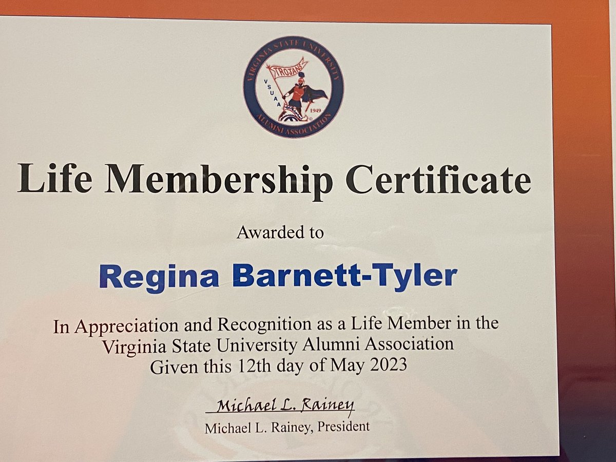 Honored to be in that number….Life Member of the VSUAA! #HailState
