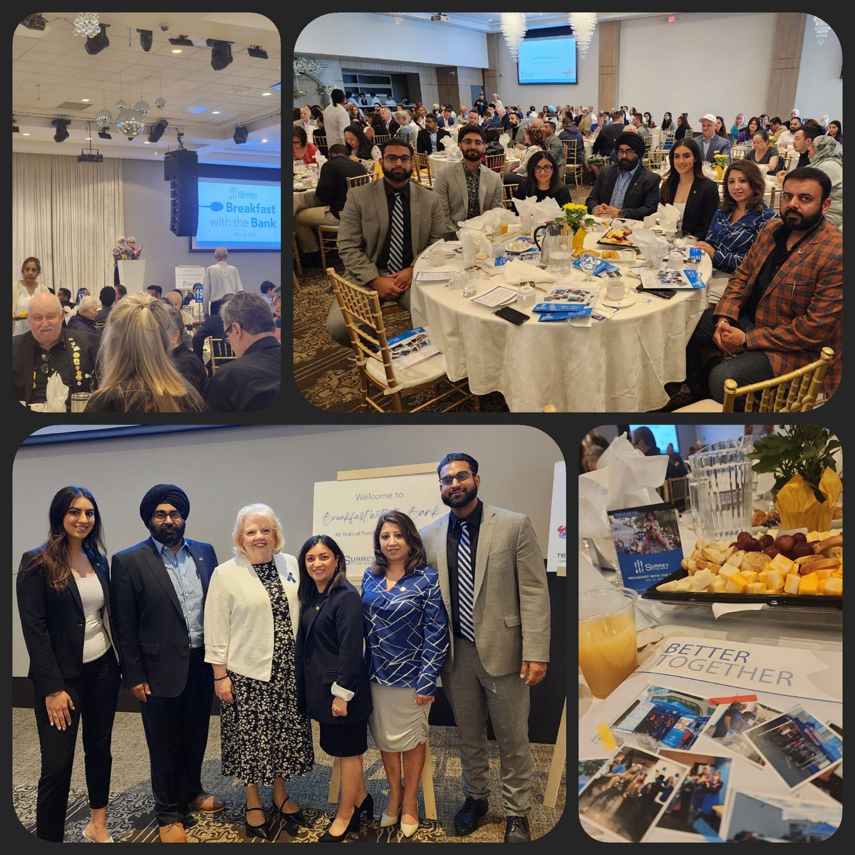 It is never too early to support our community. Pleasure to be part of Surrey Food Bank Breakfast with the bank !! <a href="/juliearmour_td/">Julie Armour</a> @CSir_TD <a href="/jtbains/">Jatinder Bains</a> <a href="/RaviKochh0183/">Ravi Kochhar</a> <a href="/harlapurewal_TD/">harla purewal</a> <a href="/KalraSimi/">Simi Kalra</a>