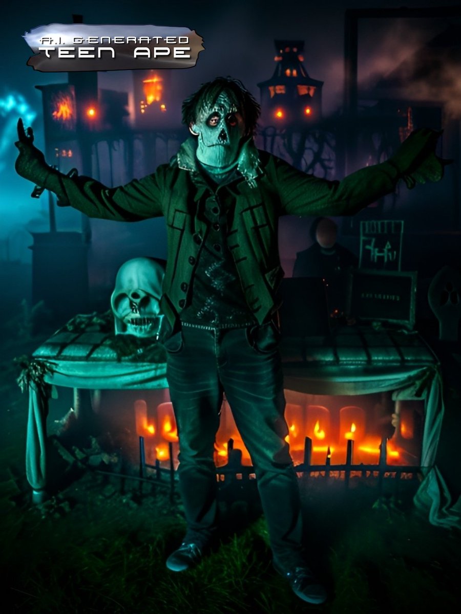 A.I. Generated Teen Ape
#TeenApe #AI #AIArt #LBP #LowBudgetPictures #ArtificialIntelligence #TeenApeGang #TeenApeSquad #TeenApeCrew <a href="/Teen_Ape/">Teen Ape</a> #Halloween