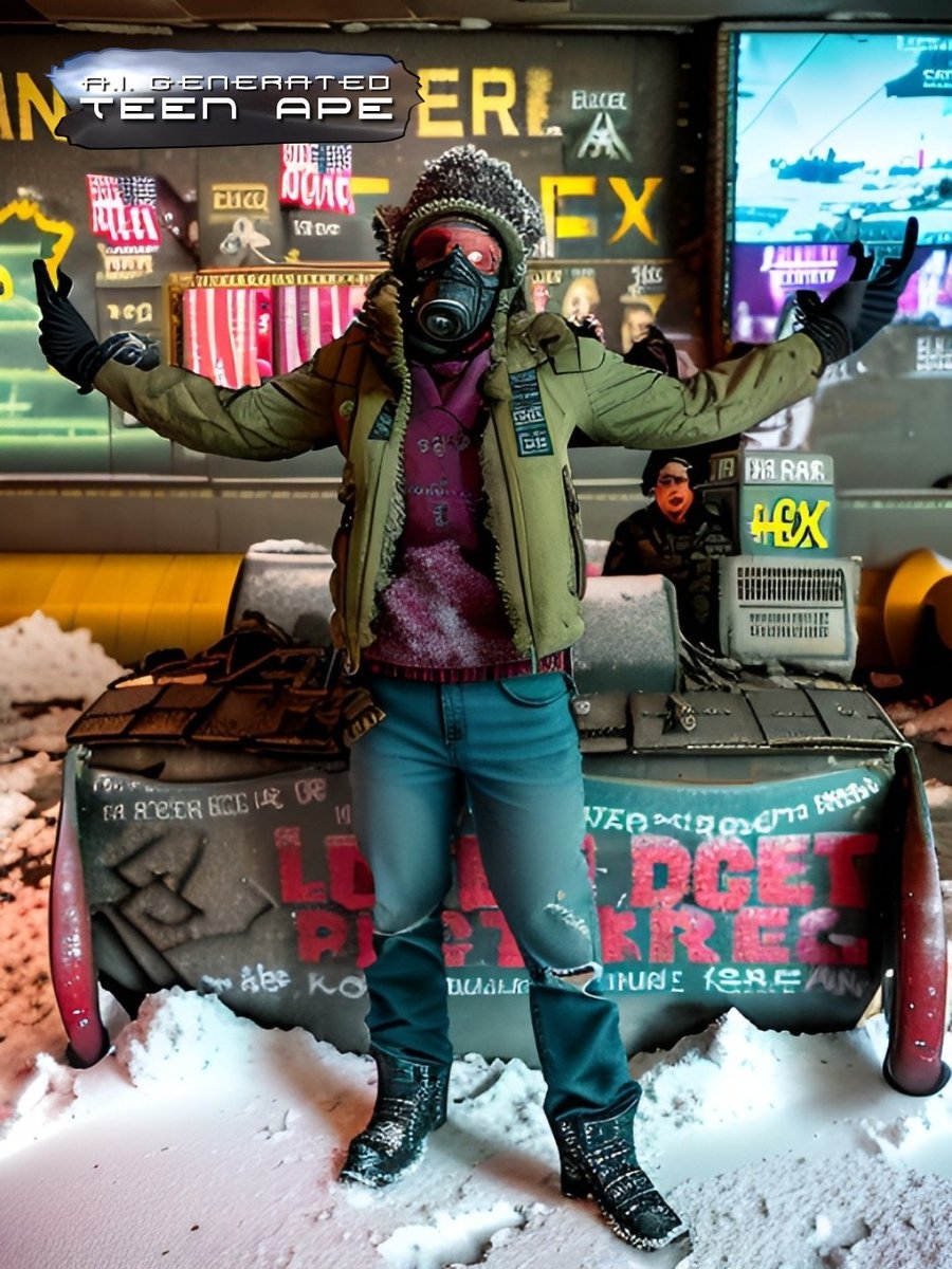 A.I. Generated Teen Ape
#TeenApe #AI #AIArt #LBP #LowBudgetPictures #ArtificialIntelligence #TeenApeGang #TeenApeSquad #TeenApeCrew <a href="/Teen_Ape/">Teen Ape</a>