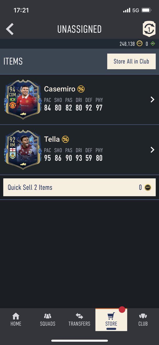 fatmessi10's tweet photo. @DonkTrading Some very nice fodder. Got Casemiro red pick https://t.co/DWQcaYqbQF