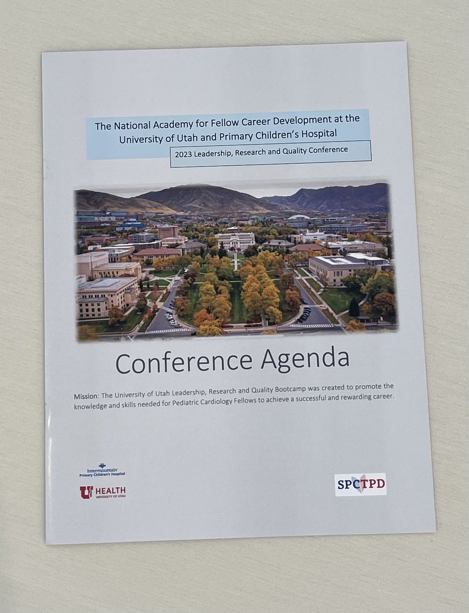 UtahPedsCards's tweet photo. Excited for the kickoff of the National Academy for Fellow Career Development at the @UofUHealth  and @primarychildren hospital. Incredible faculty and fellows are here. #PedsCards #fellowship https://t.co/SGq9VWcLZL