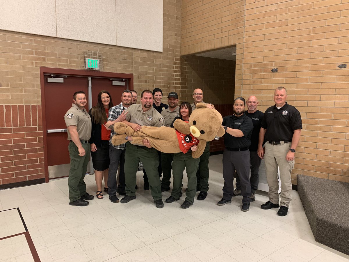 Robinmcc3's tweet photo. I love our community!  The friendly annual dodgeball with law enforcement and 5th graders at Maeser Elementary.  All having fun making connections. https://t.co/kFZNBgmIJh