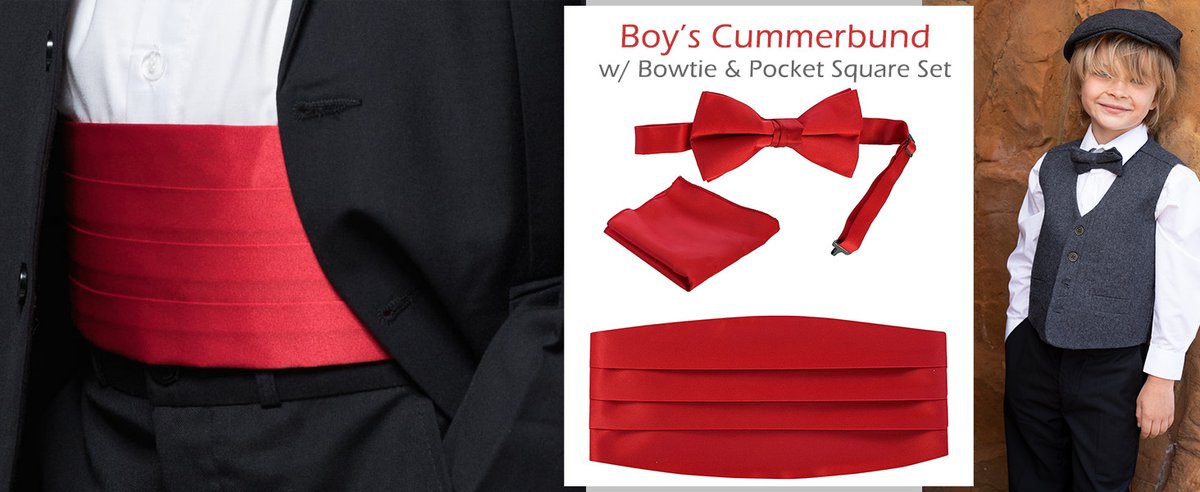 Gioberti Kids Boys' Adjustable Satin And Paisley Cummerbund Set with Formal Bow Tie and Pocket Square

Shop on Amazon for only $11.99

amazon.com/dp/B01BLZ34CS

#cummerbund #boysaccessories #bowtie #pocketsquare