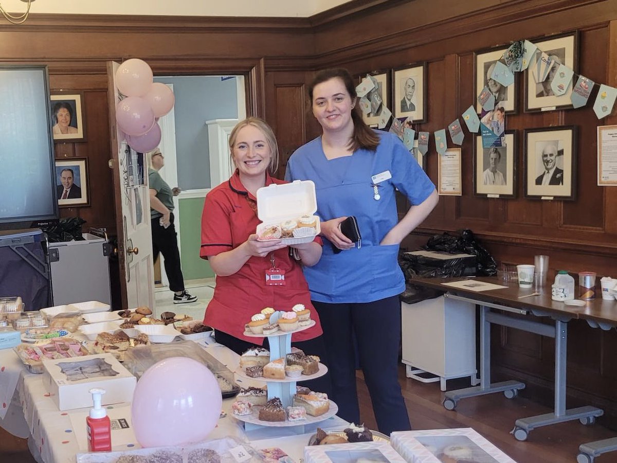 carlyg29's tweet photo. Celebrating #InternationalNursesDay by fundraising for @CavellTrust with our lovely colleagues in RBHSC @FionaMo68017938 ☕️🍰 https://t.co/fppKbPtQku