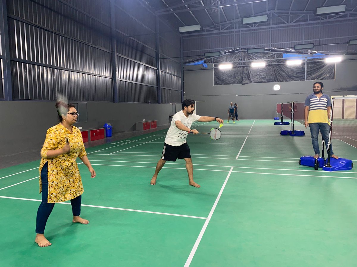 🏸 Last evening's badminton tournament was just an epic showdown of competitiveness combined with fun! 

Some unbelievably quick movements, tricky drop shots, and some very interesting line calls were seen 😜