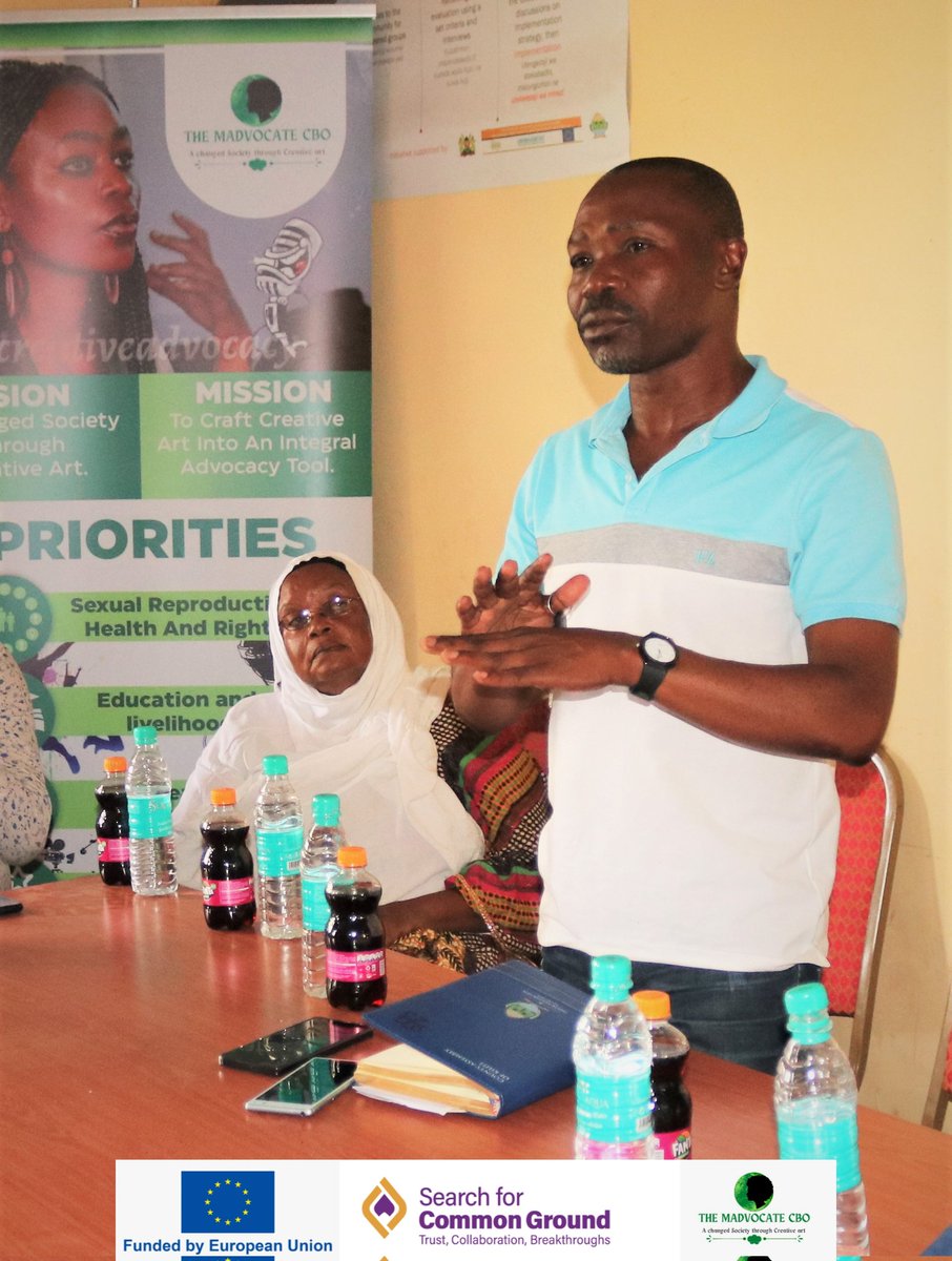 We were honoured to have our Shimo La Tewa Ward MCA, Bwana Harun Tete.He urged the youths to be in the front-line in preaching out peace and be concerned with their livelihood.courtesy of the #UchaguziBilaBalaa project supported by <a href="/SFCG_Kenya/">Search for Common Ground Kenya(@SFCG_Kenya)</a> funded by <a href="/EUinKenya/">European Union In Kenya</a> 
#AmaniDaima