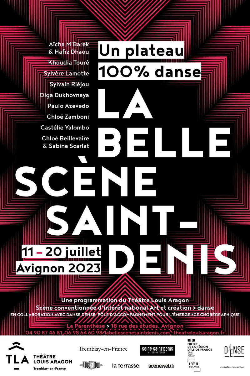 LA BELLE SCÈNE SAINT-DENIS 2023 → LA PROGRAMMATION !  
Du 11 au 20 juillet un plateau 100 % danse !
labellescenesaintdenis.com
🎟️bit.ly/LBSSD23-billet…
@DanseDense
#Tremblayenfrance <a href="/seinesaintdenis/">Département de Seine-Saint-Denis</a> <a href="/MinistereCC/">Ministère de la Culture 🇫🇷</a> 
<a href="/libe/">Libération</a> <a href="/news_laterrasse/">Journal La Terrasse</a> <a href="/sceneweb/">sceneweb</a> @loeildoliv