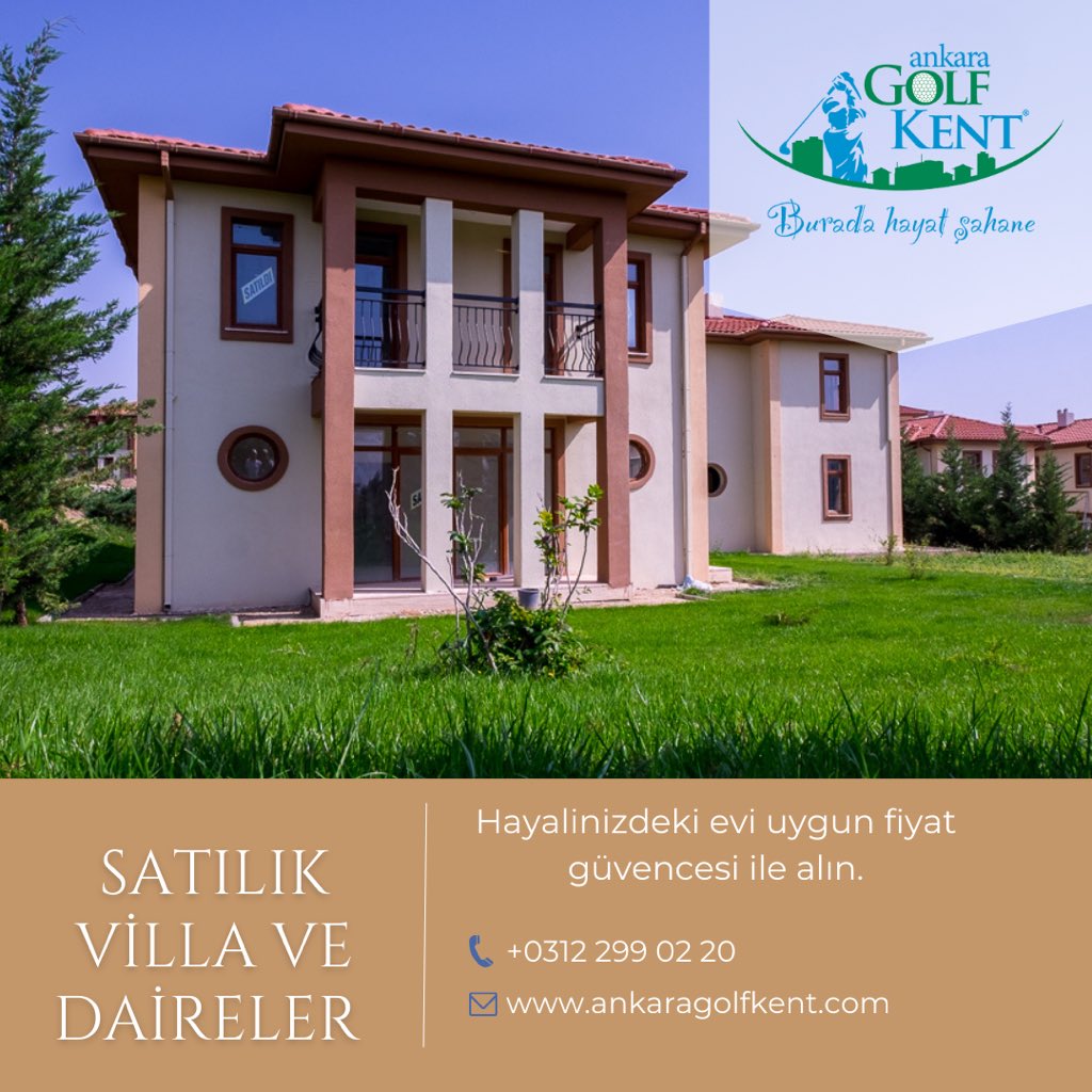 Hayalinizdeki eve uygun fiyat güvencesi ile ulaşın🏡
.
#ankaragolfkent #turyap #ankara #konut #golf #villa #konutprojesi