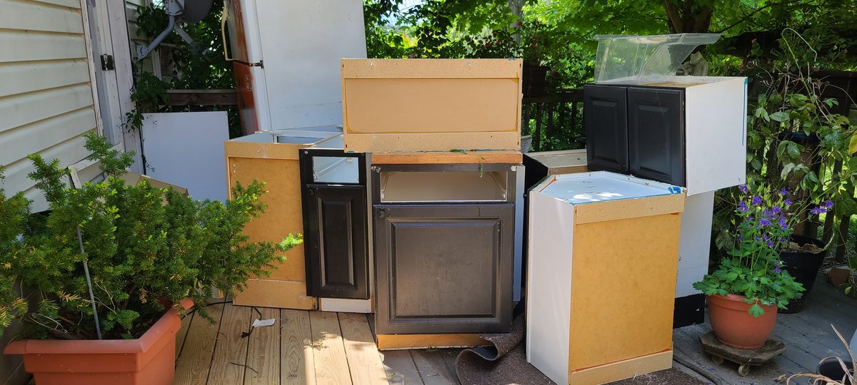 drlith's tweet image. The tiger
She destroyed her kitchen
Yes
YES
The cabinets are out