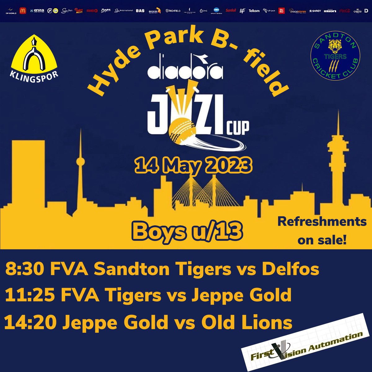 Week 2 of #DiadoraJoziCup 
#SandtonTigersDiadoraJoziCup will be hosting some exciting matches… 

#DiadoraJoziCup
#ThePrideOfJozi
#LionsNews