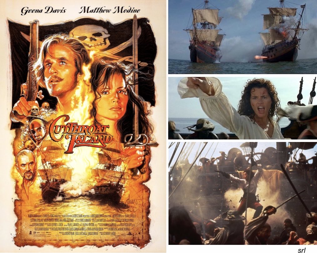 SaveRedlandLibr's tweet photo. 6:40pm TODAY on @Film4 

The 1995 #Pirate film🎥 “Cutthroat Island” directed by #RennyHarlin from a screenplay by #RobertKing &amp; #MarcNorman based on a story by Michael Frost Beckner, James Gorman, Bruce A. Evans &amp; Raynold Gideon
 
🌟#GeenaDavis #MatthewModine #FrankLangella https://t.co/bhLrwLB0nX