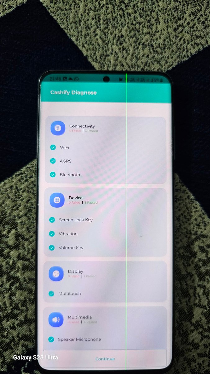 itsbydevanshi's tweet photo. @SamsungMobile
In my S20+, after software update 5.1 this green light appeared out of nowhere. There is no physical damage yet I am facing this painful issue for no reason.
#SamsungGreenLight #s20plus
#samsungupdate @samsungblunder #samsungscreen #greenline https://t.co/Ppj0O15ti1